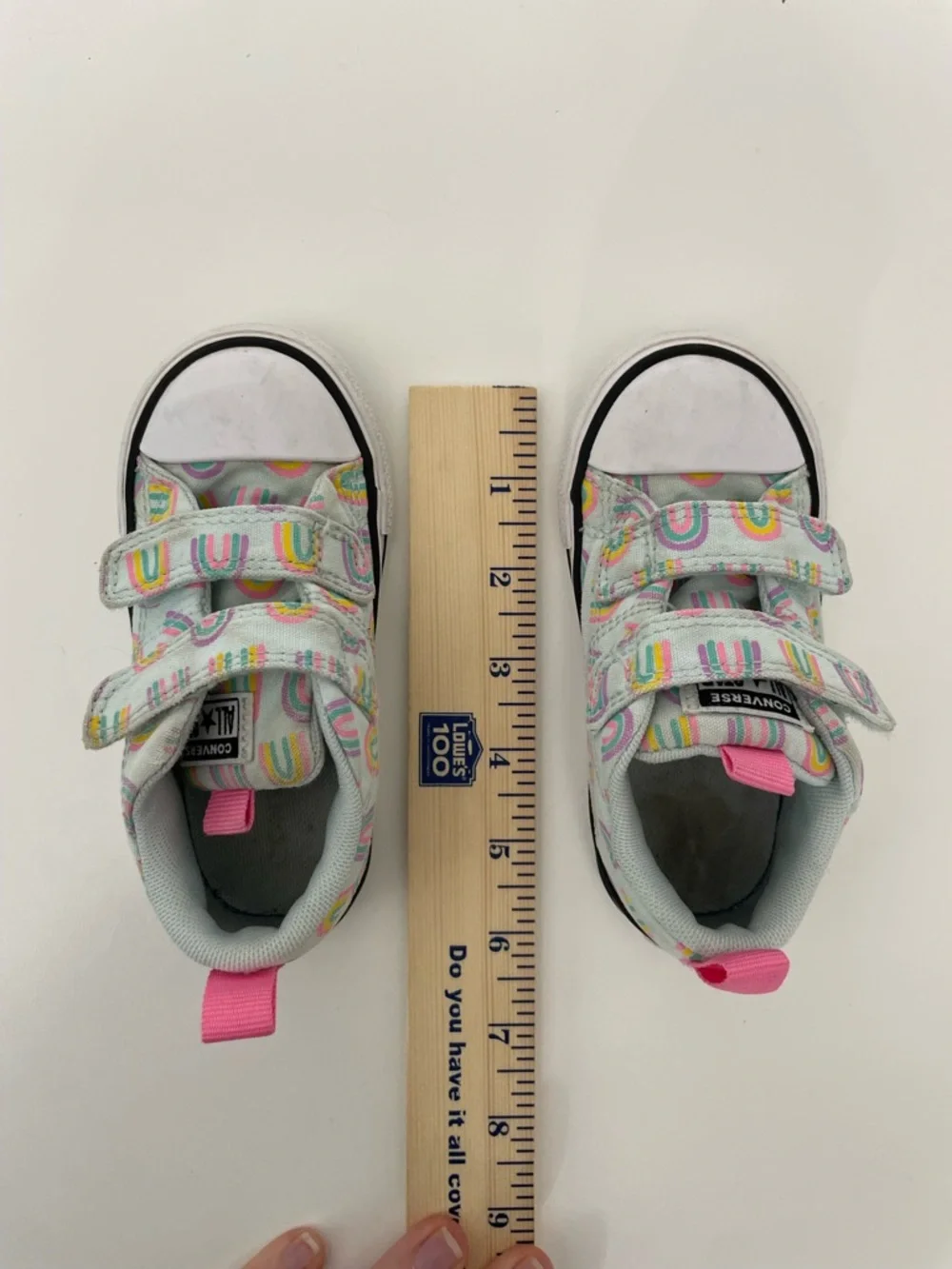 Converse All Star Toddler Whimsical Rainbow Canvas Sneakers, toddler size 7
